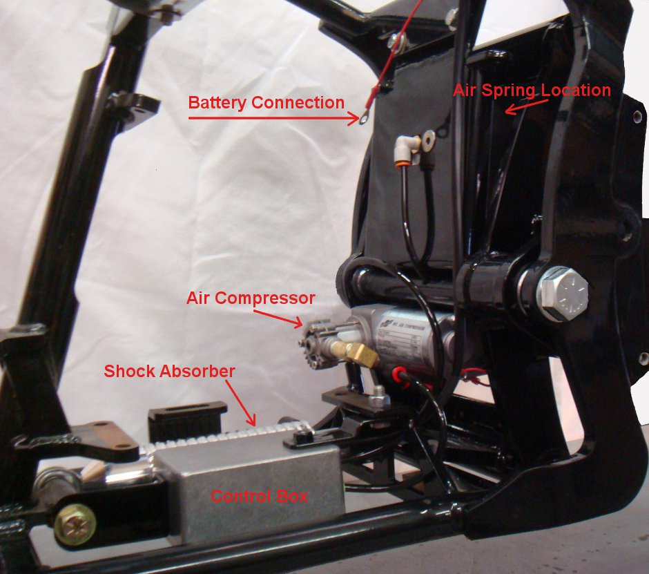 Indian Motorcycle air suspension